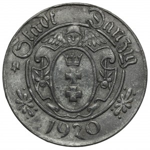 Gdańsk, 10 fenigów 1920 cynk - 57 perełek