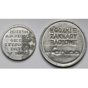Łódź, Żetony okolicznościowe - zestaw (2szt)