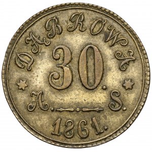 Dąbrowa, Żeton o nominale 30 kopiejek 1861