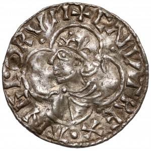 Anglia, Knut (1016-1035) Denar - Quatrefoil