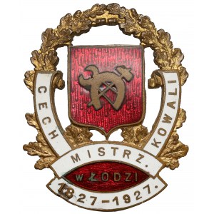 Łódź, Odznaka pamiątkowa, 100-lecie Cechu Kowali 1827-1927