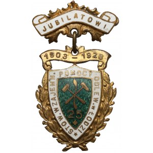 Łódź, Odznaka pamiatkowa, 25-lecie Stowarzyszenia Wzajemnej Pomocy Odlewników 1903-1928