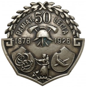 Łódź, Odznaka pamiątkowa, 50-lecie Straży Ogniowej 1876-1926