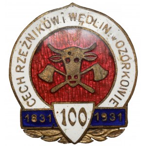 Łódź, Odznaka pamiątkowa, 100-lecie Cechu Rzeźników i Wędliniarzy w Ozorkowie 1831-1931