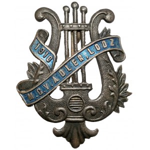 Łódź, Odznaka pamiątkowa, Chór (?) M.G.V. Adler 1910