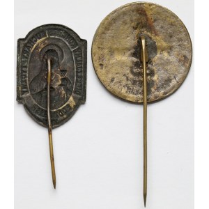 Łódź, Przypinki religijne 1928-1931 - zestaw (2szt)