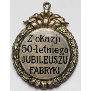 Łódź, Żeton pamiątkowy, 50-lecie Łódzkiej Fabryki Kapeluszy 1928