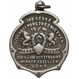 Łódź, Żeton pamiątkowy, 75-lecie Czeladzi Pończoszniczych 1907