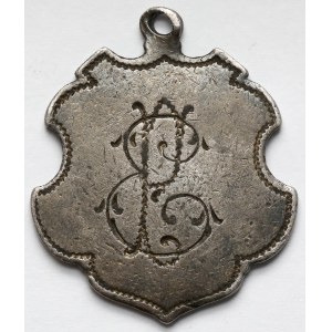 Łódź, Żeton okolicznościowy, 75-lecie Cechu Czeladników Tkackich 1825-1900 [Weber Gesellen Innung]