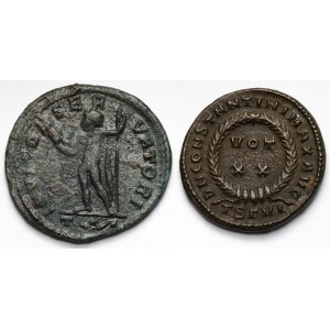 Konstantyn I i Licyniusz II, Follisy - zestaw (2szt)