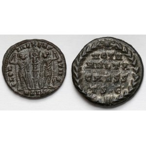 Kryspus (317-326 n.e.) Follisy - zestaw (2szt)