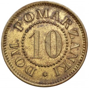 Dominium Pomarzanki, Żeton o nominale 10