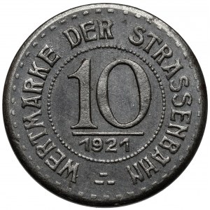 Breslau (Wrocław), 10 fenigów 1921 - tramwajowy