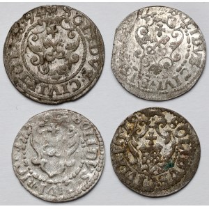 Zygmunt III Waza, Szelągi Ryga 1594-1619 - zestaw (4szt)