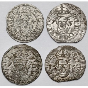 Zygmunt III Waza, Szelągi Wilno 1614-1616 - zestaw (4szt)