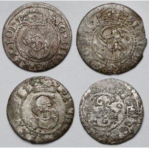 Zygmunt III Waza, Szelągi Ryga i Wilno 1591-1619 - zestaw (4szt)