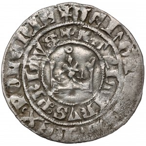 Kazimierz III Wielki, GROSZ krakowski - pierwszy - rzadkość