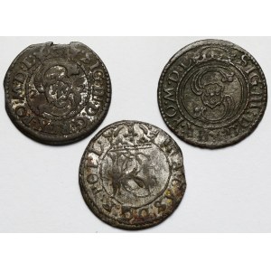 Zygmunt III Waza i Jan II Kazimierz, Szelągi Wilno 1622-1652 - zestaw (3szt)