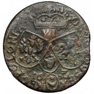 Jan III Sobieski, Falsyfikat z epoki Szóstaka Bydgoszcz 1682 - odwrócona 2