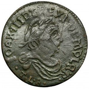 Jan III Sobieski, Falsyfikat z epoki Szóstaka Bydgoszcz 1683 - odwrócona 3