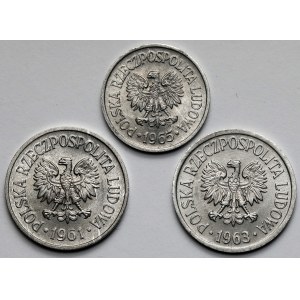 10 i 20 groszy 1961-1965 - zestaw (3szt)