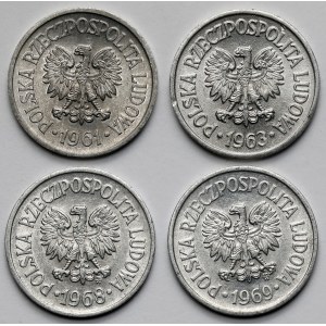 10 groszy 1961-1969 - zestaw (4szt)
