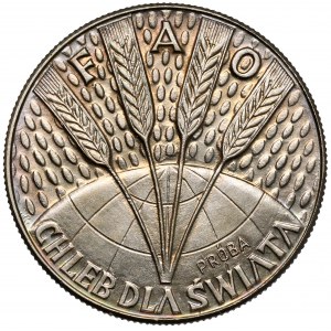 Próba CuNi 10 złotych 1971 FAO Kłosy
