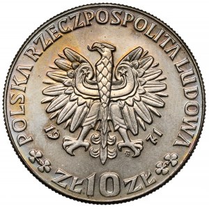 Próba CuNi 10 złotych 1971 FAO Kłosy