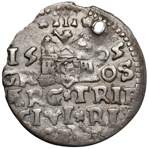 Zygmunt III Waza, Naśladownictwo trojaka Ryga 1595
