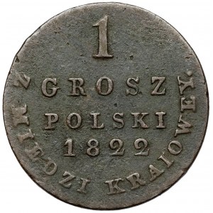 1 grosz 1822 IB z MIEDZI KRAIOWEY