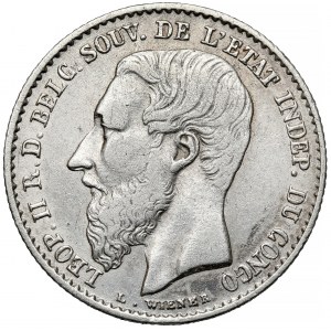 Belgijskie Kongo, Leopold II, 50 centimes 1896