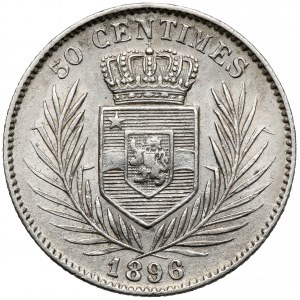 Belgijskie Kongo, Leopold II, 50 centimes 1896