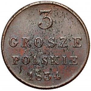 3 grosze polskie 1834 IP