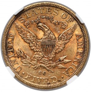USA, 5 dolarów 1891-CC, Carson City