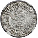 Zygmunt I Stary, Szeląg Gdańsk 1539 - rozeta - piękny