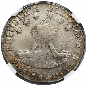 Boliwia, 8 soles 1840 LR, Potosi