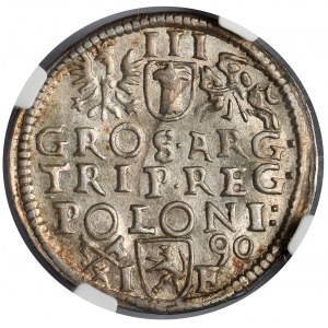 Zygmunt III Waza, Trojak Poznań 1590 IF - POLONI