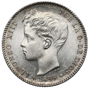 Hiszpania, Alfonso XIII, Peseta 1899