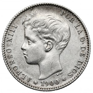 Hiszpania, Alfonso XIII, Peseta 1900