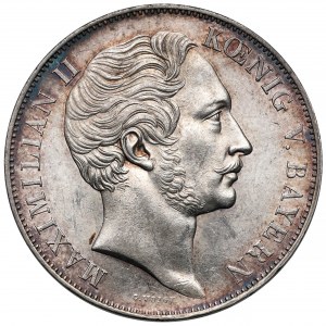 Bavaria, Maximilian II, 2 guilders 1855