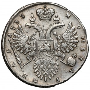 Rosja, Anna, Rubel 1733, Moskwa