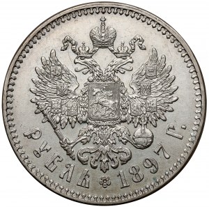 Rosja, Mikołaj II, Rubel 1897**, Bruksela