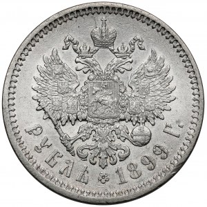Rosja, Mikołaj II, Rubel 1899 FZ, Petersburg