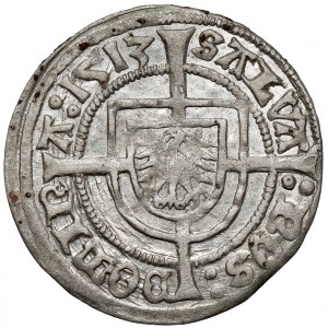 Zakon Krzyżacki, Albrecht Hohenzollern, Grosz Królewiec 1513 - PIĘKNY
