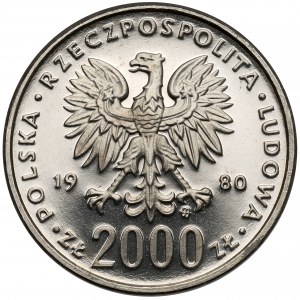 Próba NIKIEL 2.000 zł 1980 Lake Placid biegi