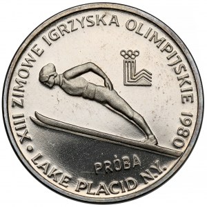 Próba NIKIEL 2.000 złotych 1980 Lake Placid - Skoki