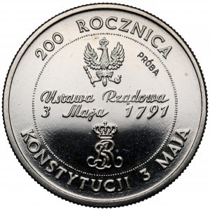 Próba NIKIEL 10.000 złotych 1991 Konstytucja 3 Maja