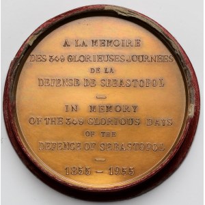 Rosja / Francja, Medal 100-lecie obrony Sewastopola 1855-1955