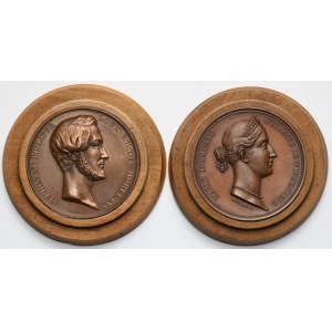Francja, Medale XIX w. - zestaw (2szt)