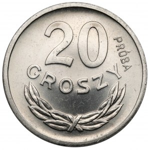 Próba NIKIEL 20 groszy 1949